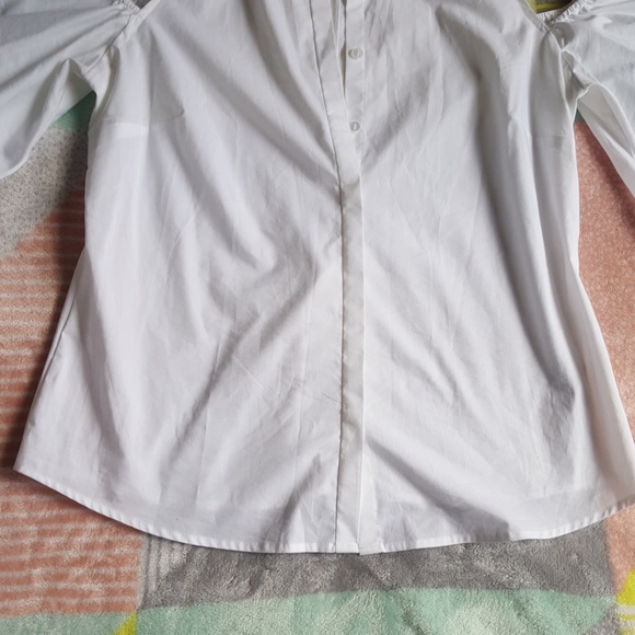 White Worthington Wide Flared Sleeves shirt - Picture 3 of 5
